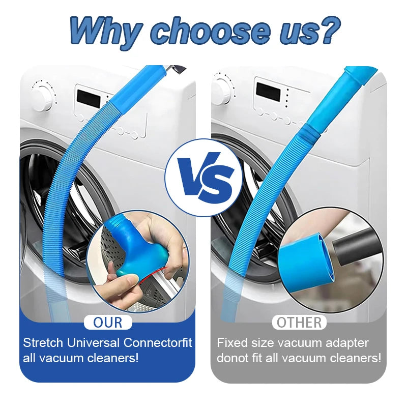 1Pcs Upgraded Dryer Vent Cleaner: Vacuum Cleaner Hose Accessories Deep Cleaning Tool Suitable for Cleaning Blocked Pipes and Deb