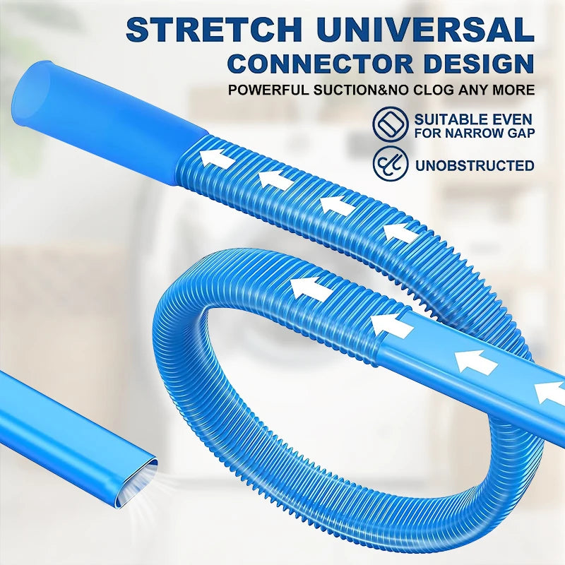 1Pcs Upgraded Dryer Vent Cleaner: Vacuum Cleaner Hose Accessories Deep Cleaning Tool Suitable for Cleaning Blocked Pipes and Deb