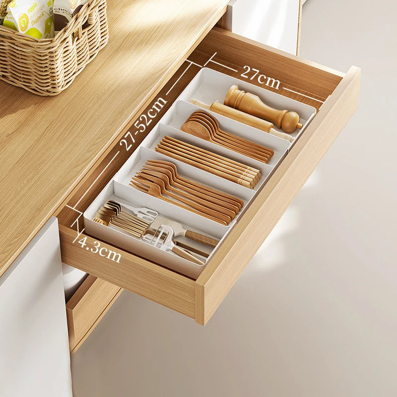 Expandable Drawer Organizer – Adjustable Cutlery Tray for Kitchen Drawers