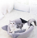 Deep Sleep Winter Cat Bed – Cozy Cave Nest for Cats & Small Dogs