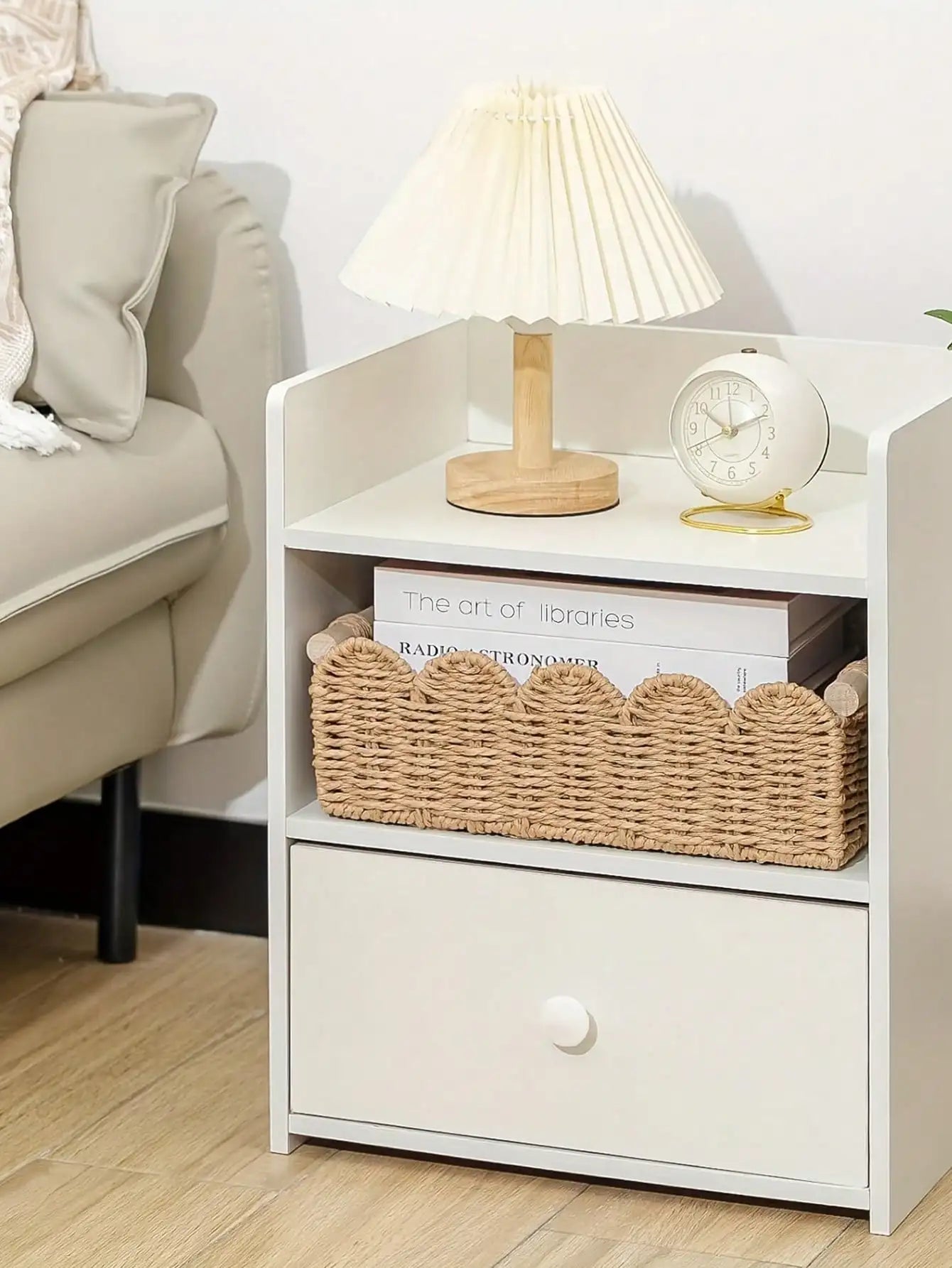 Handmade Woven Storage Basket Tea Table Sundries Organize Desktop Snacks Cosmetics Storage Basket Vintage Home Toys Container