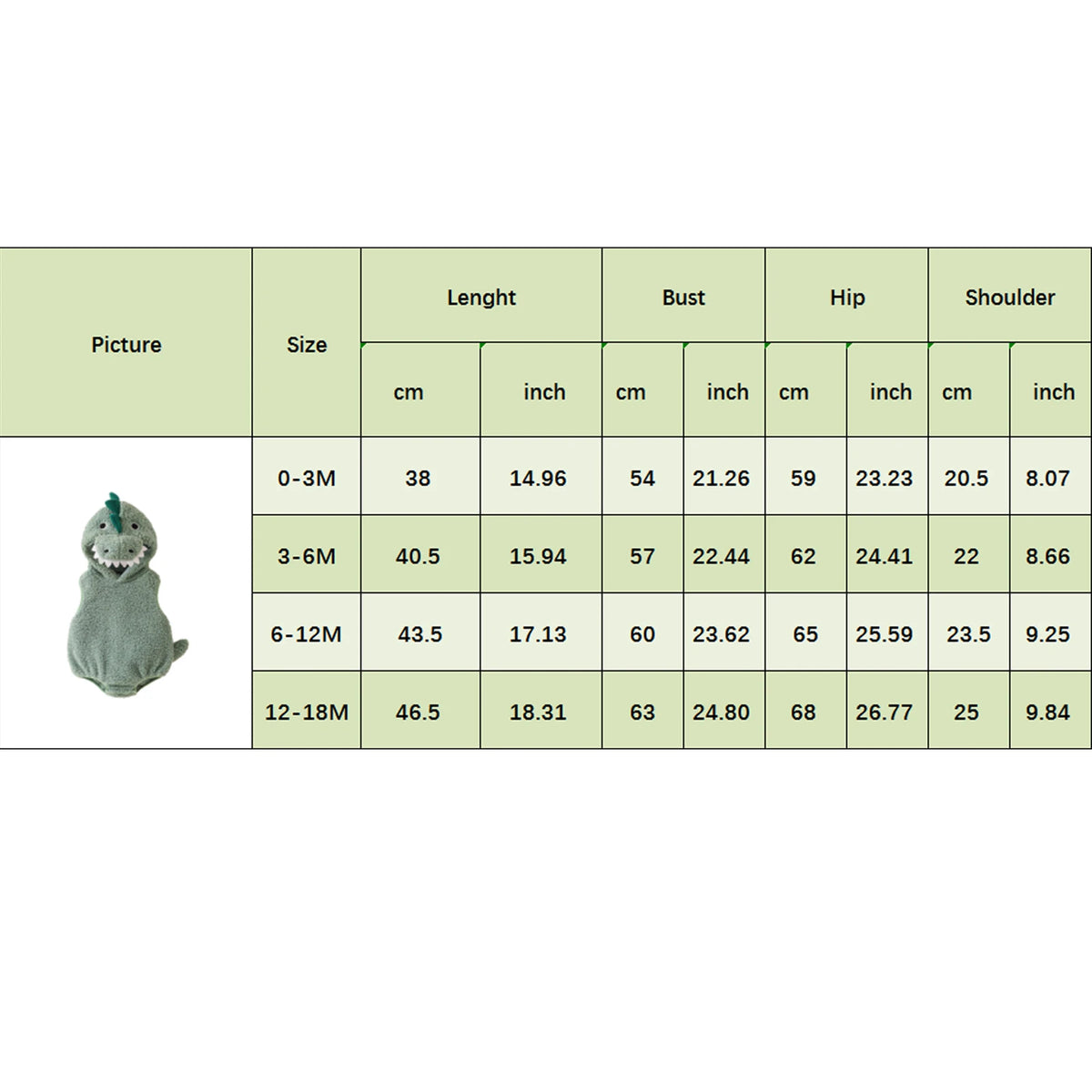 Little Dino Baby Hooded Romper