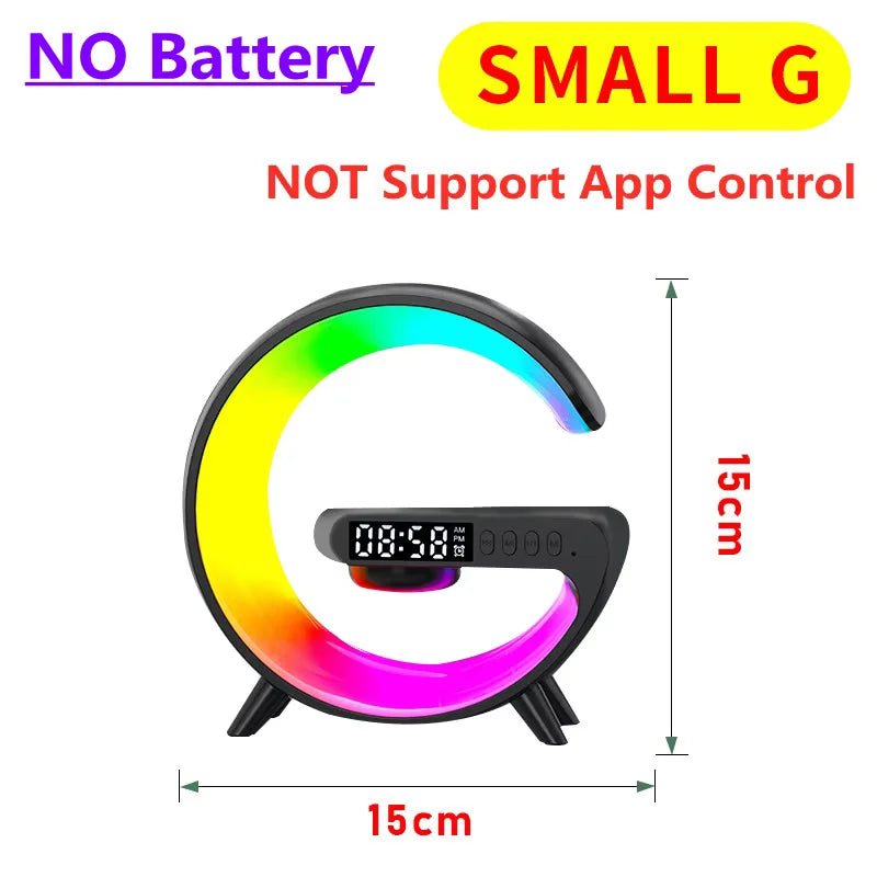 Wireless Charging Station with Clock & Speaker