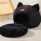 Deep Sleep Winter Cat Bed – Cozy Cave Nest for Cats & Small Dogs