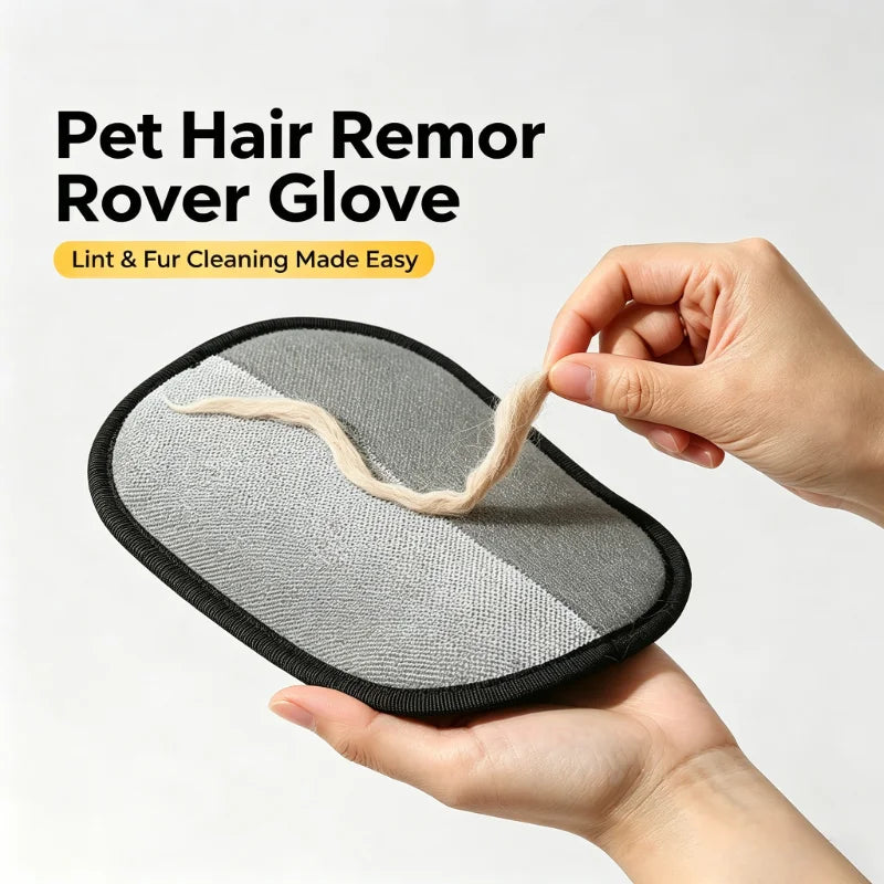 Pet Hair Remover Glove – Reusable Static Lint Brush for Cats & Dogs