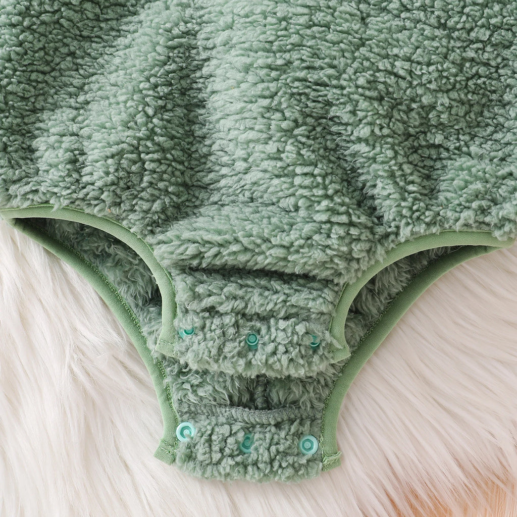 Little Dino Baby Hooded Romper