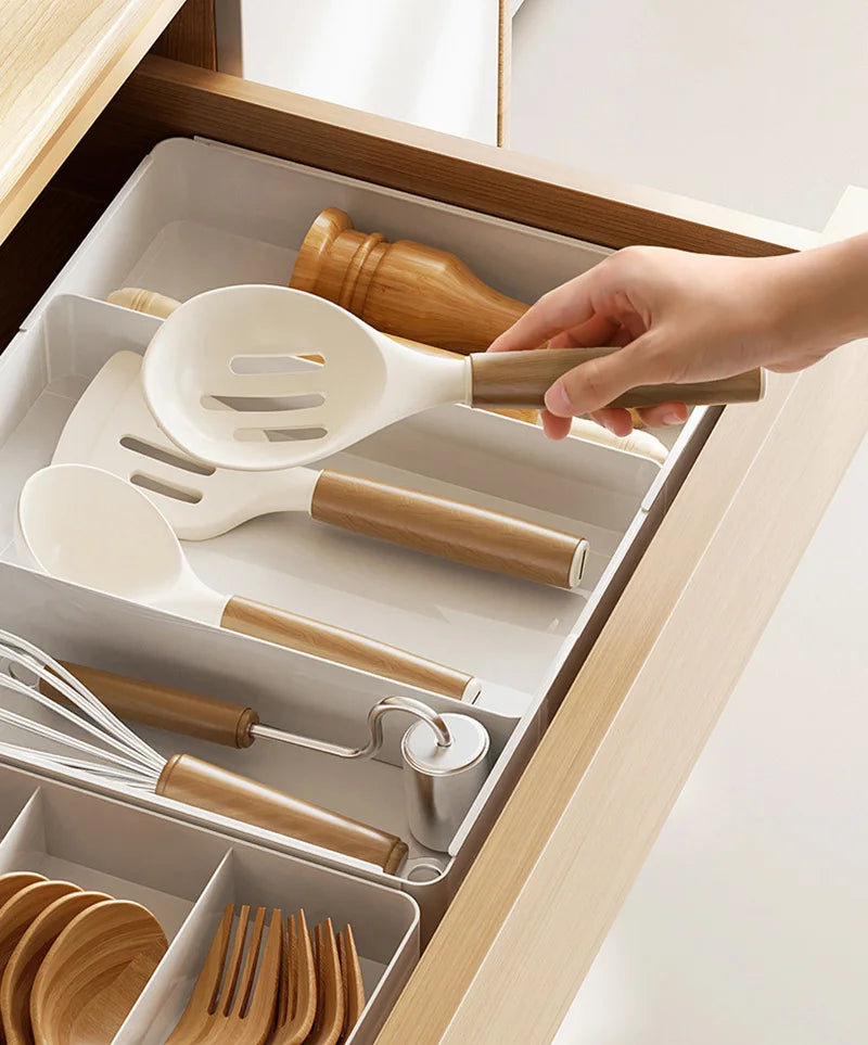 Expandable Drawer Organizer – Adjustable Cutlery Tray for Kitchen Drawers