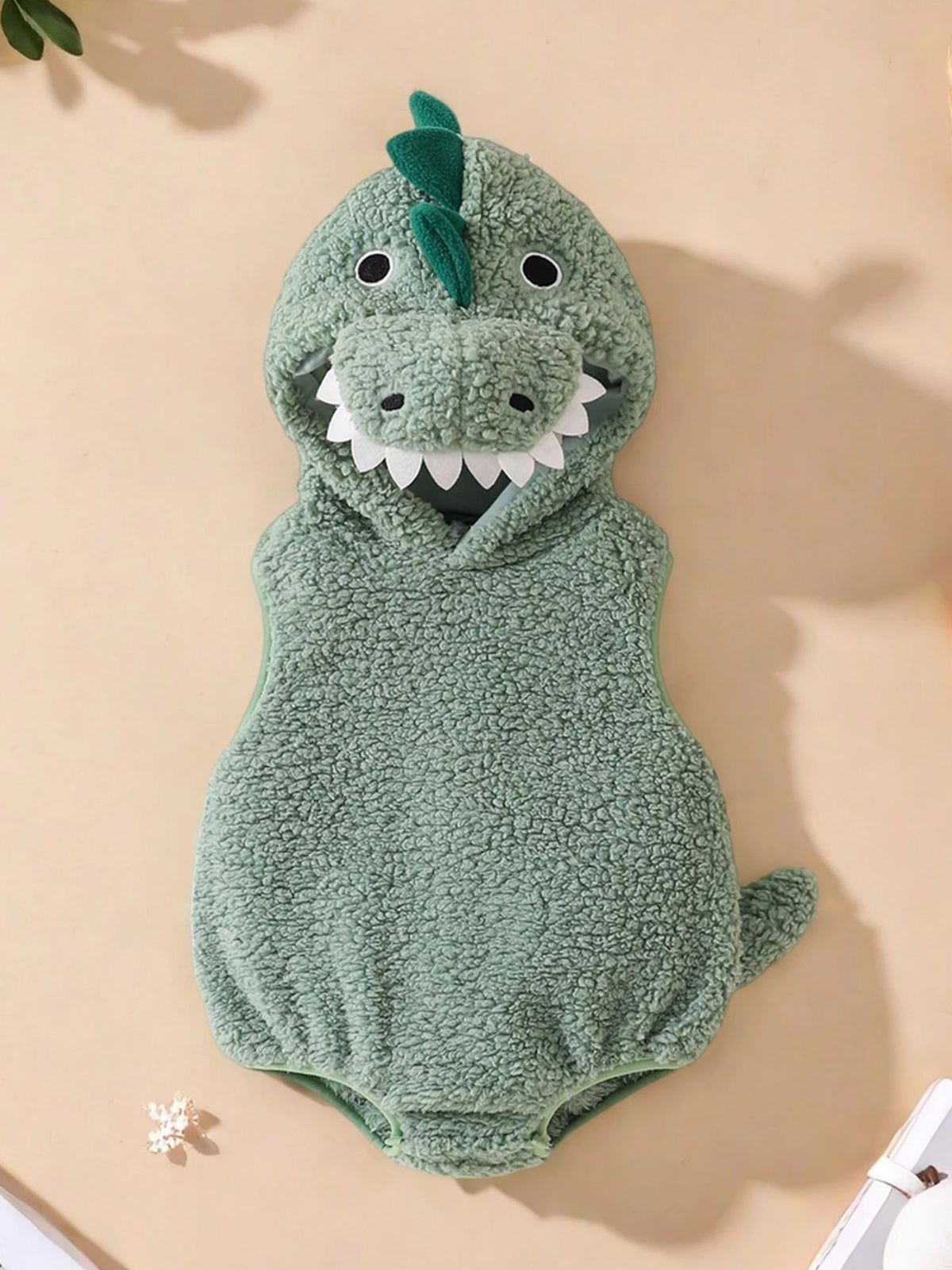 Little Dino Baby Hooded Romper