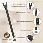 Door Security Bar 44-55 Inch Adjustable Door Security Bar Home Security Door Stopper Door Security 3 in 1 Door Jammer Security