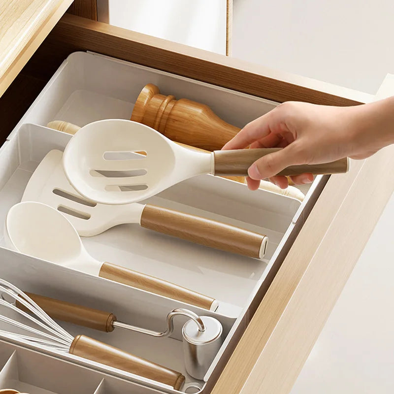 Expandable Drawer Organizer – Adjustable Cutlery Tray for Kitchen Drawers