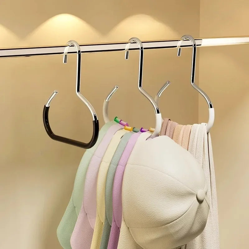 Durable Circle Ring Hat Hanger Non-Marking Non-Slip Hat Storage Hook Scarf Towel Tie Hanging Rack