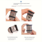 No-Drill Sliding Door Lock, Child Safety Lock for Sliding Windows, High-Rise Anti-Fall Limiter, Anti-Theft Safety Latch