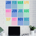 Colorful Monthly Wall Planner, Undated Calendar A3 A4 (Digital Download)